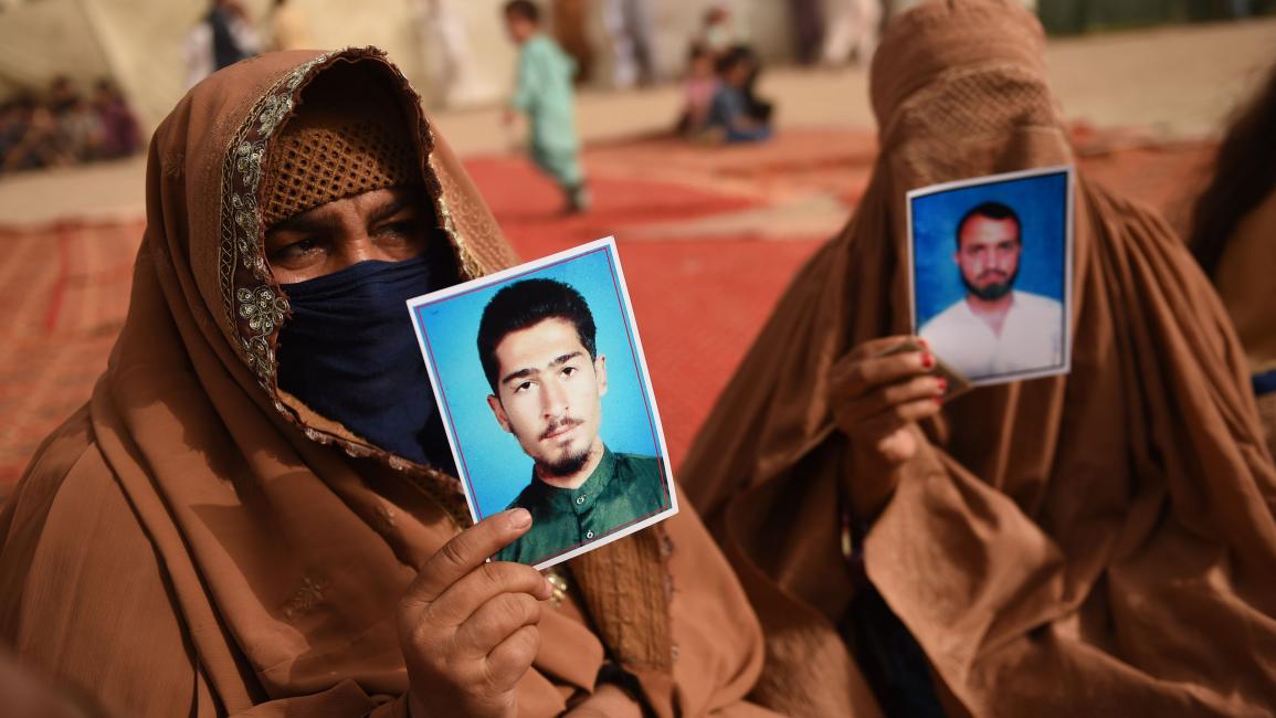 نساء القبائل الباشتونيات يتظاهرن للمطالبة بضحايا الإخفاء القسري
