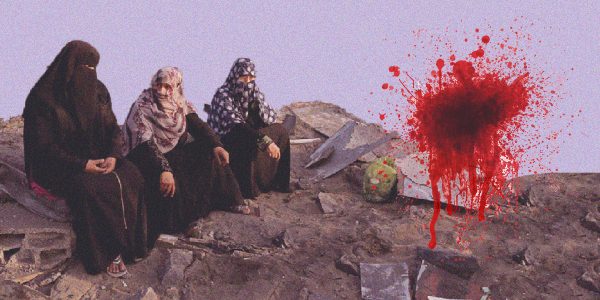 بقطع الخيم المهترئة وبقايا الملابس من تحت الركام عن مواجه الغزيات لكابوس الحيض