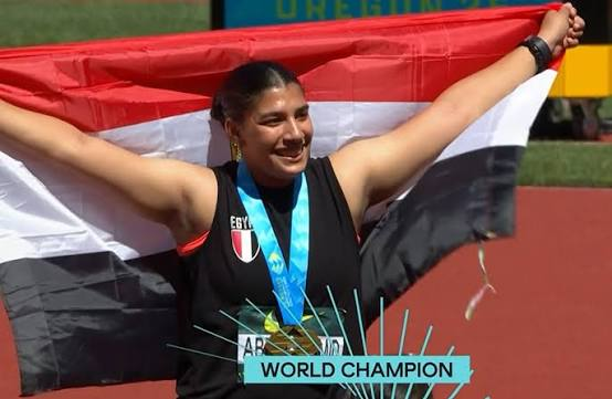 أسيل أسامة تحقق ذهبية تاريخية لمصر في رمي الرمح